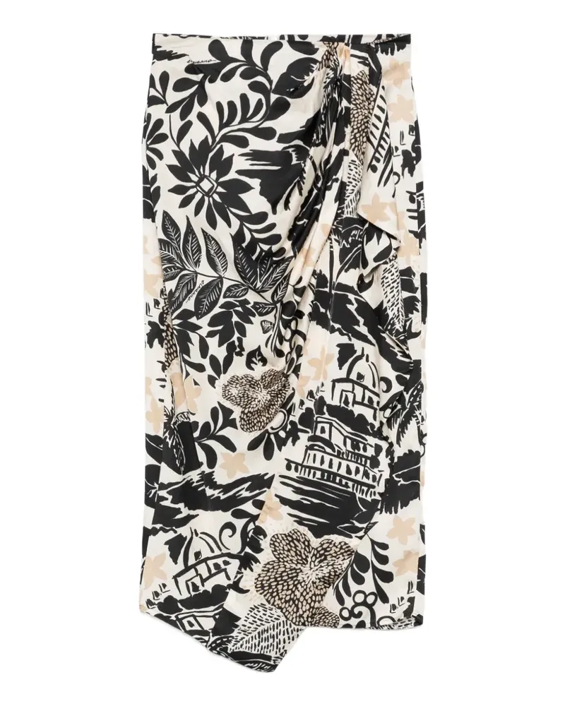 Ermanno Scervino floral-print skirt - Nude Nude