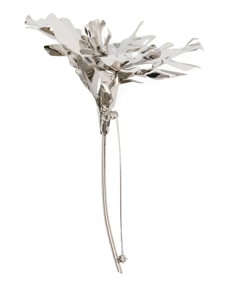 N° 21 floral-motif brooch - Silber Silber