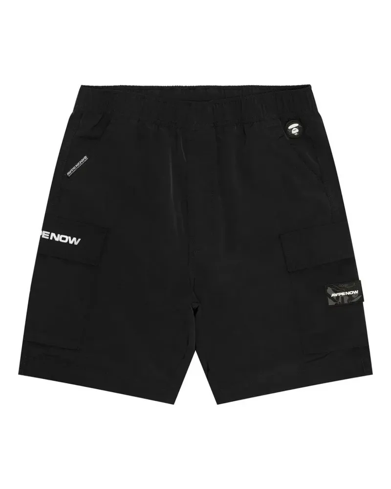 BAPE moonface logo cargo shorts - Nude Nude