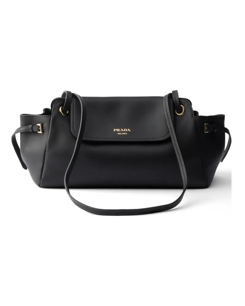 Prada Carry medium leather shoulder bag - Schwarz Schwarz