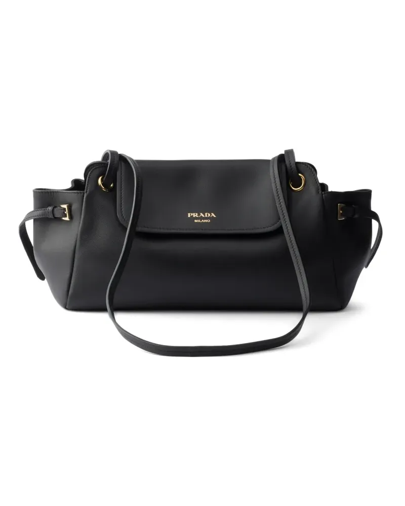 Prada Carry medium leather shoulder bag - Schwarz Schwarz