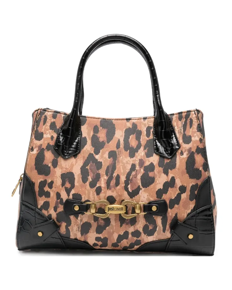Just Cavalli Shopper mit Leoparden-Print - Braun Braun