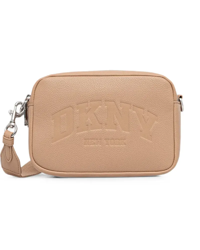 DKNY Hadlee logo-debossed shoulder bag - Nude Nude