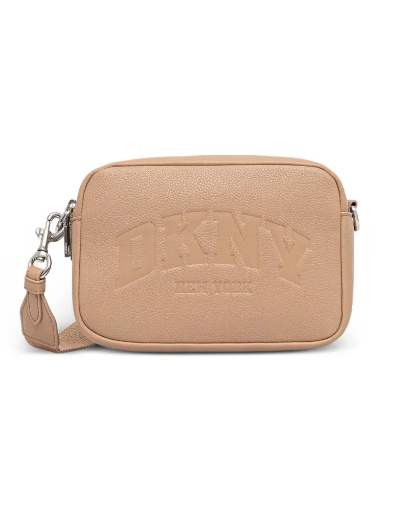 DKNY Hadlee logo-debossed shoulder bag - Nude Nude
