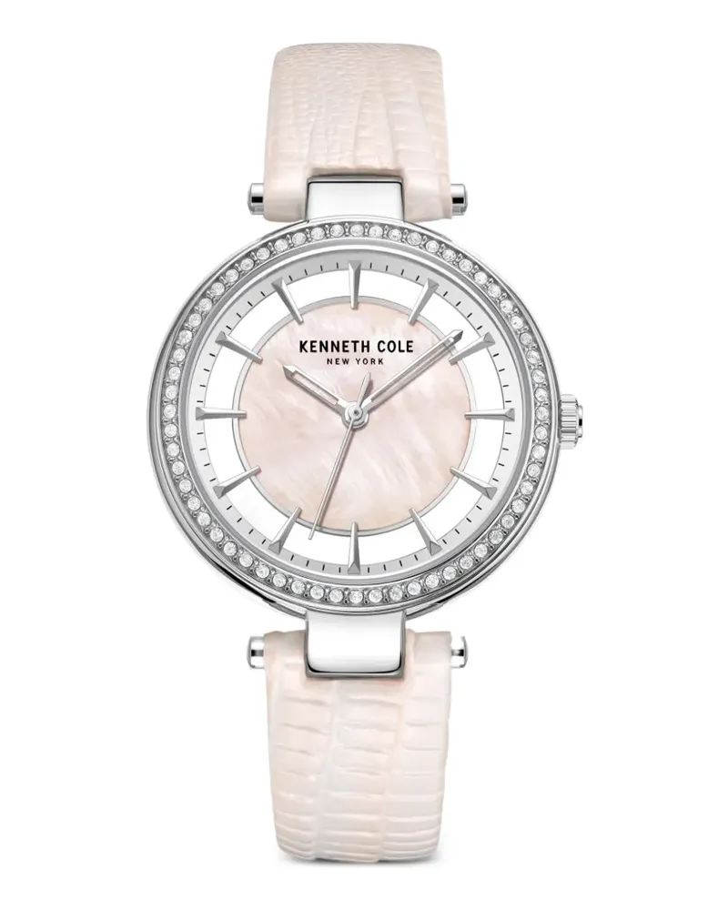 Kenneth Cole Mist Armbanduhr mit Kristallen 34mm - Rosa Rosa