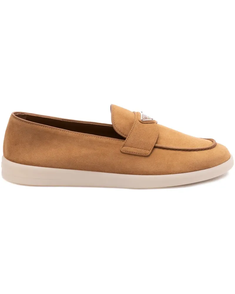 Prada Loafer aus Wildleder - Braun Braun