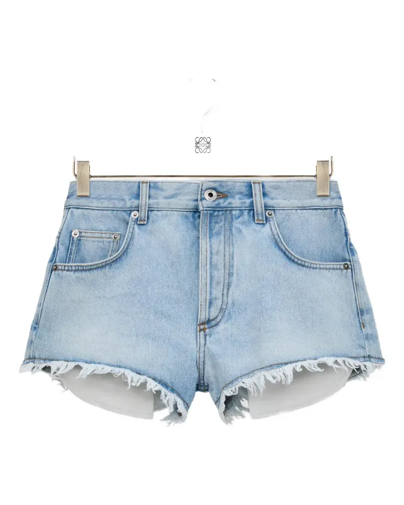Loewe x Paula's Ibiza Shorts mit ausgefransten Kanten - Blau Blau