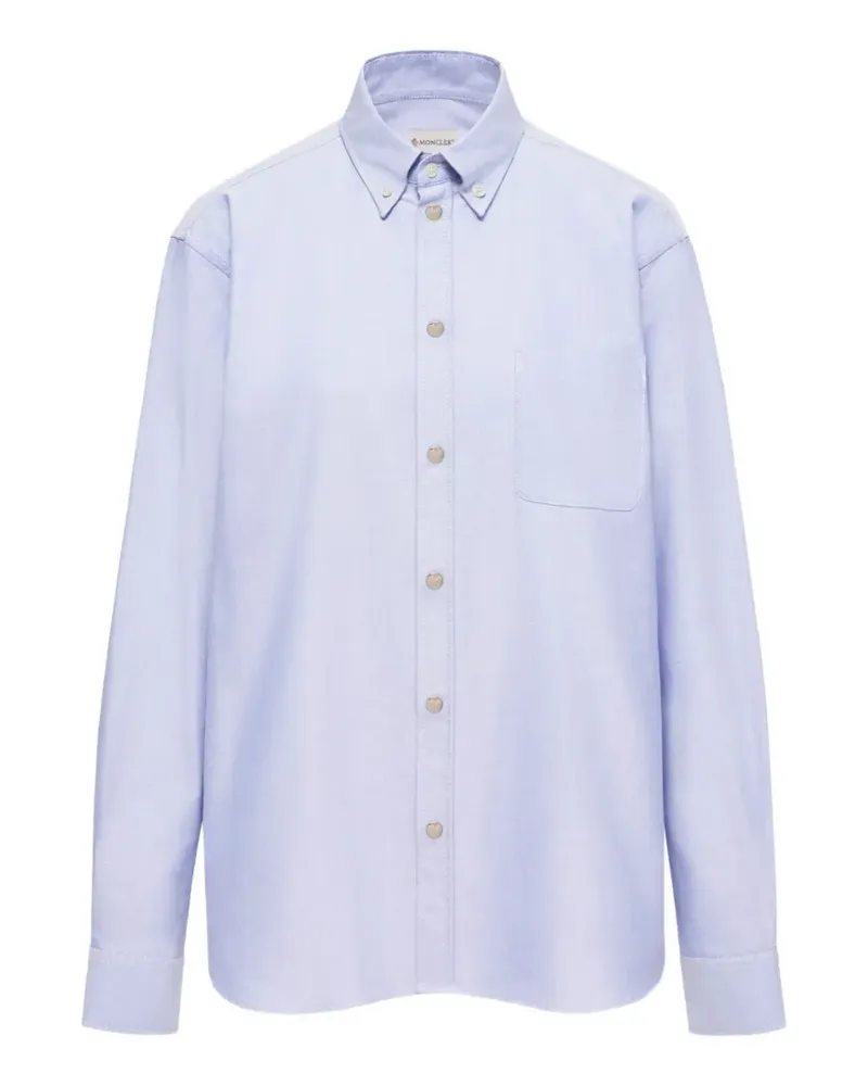 Moncler button-down chest-pocket shirt - Blau Blau