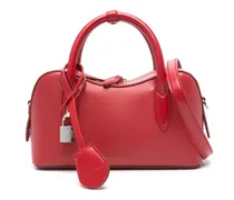 padlock-embellishment tote bag - Rot