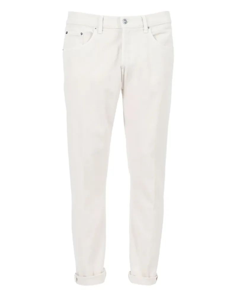 Dondup Tcon Jeans mit Umschlag - Weiß Weiß