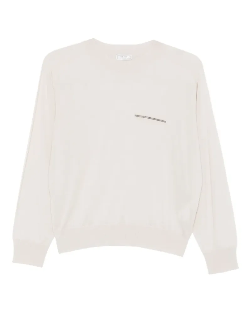 Peserico Verzierter Pullover - Nude Nude