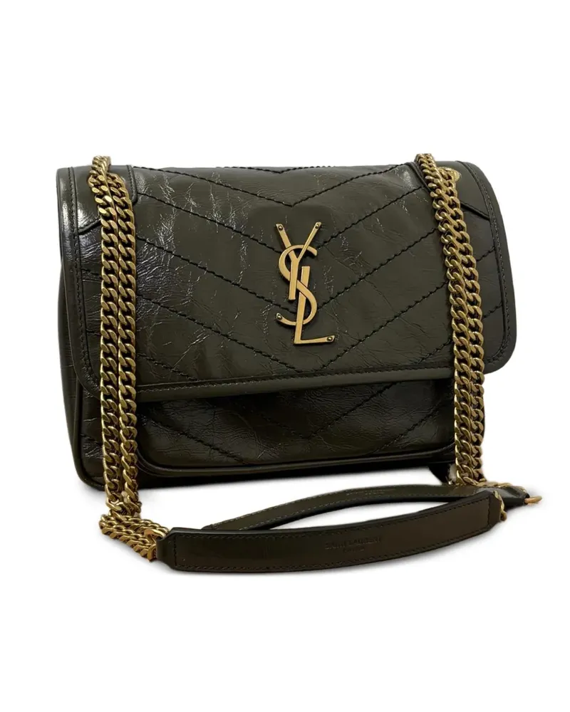 Saint Laurent Niki quilted leather shoulder bag - Grün Grün