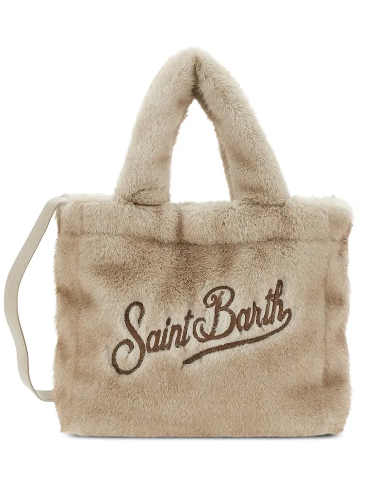 MC2 Saint Barth Mini Vanity Tote Bag aus Faux Fur - Nude Nude