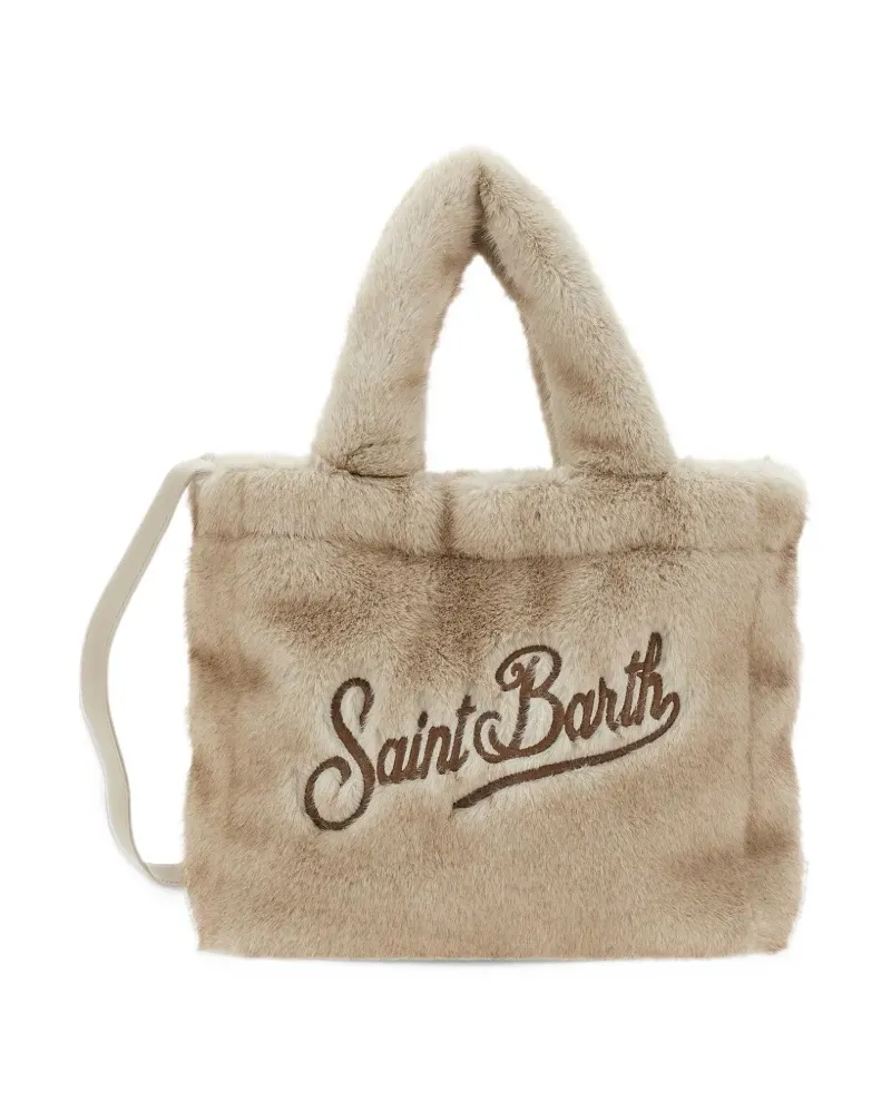 MC2 Saint Barth mini Vanity Soft faux-fur tote bag - Nude Nude