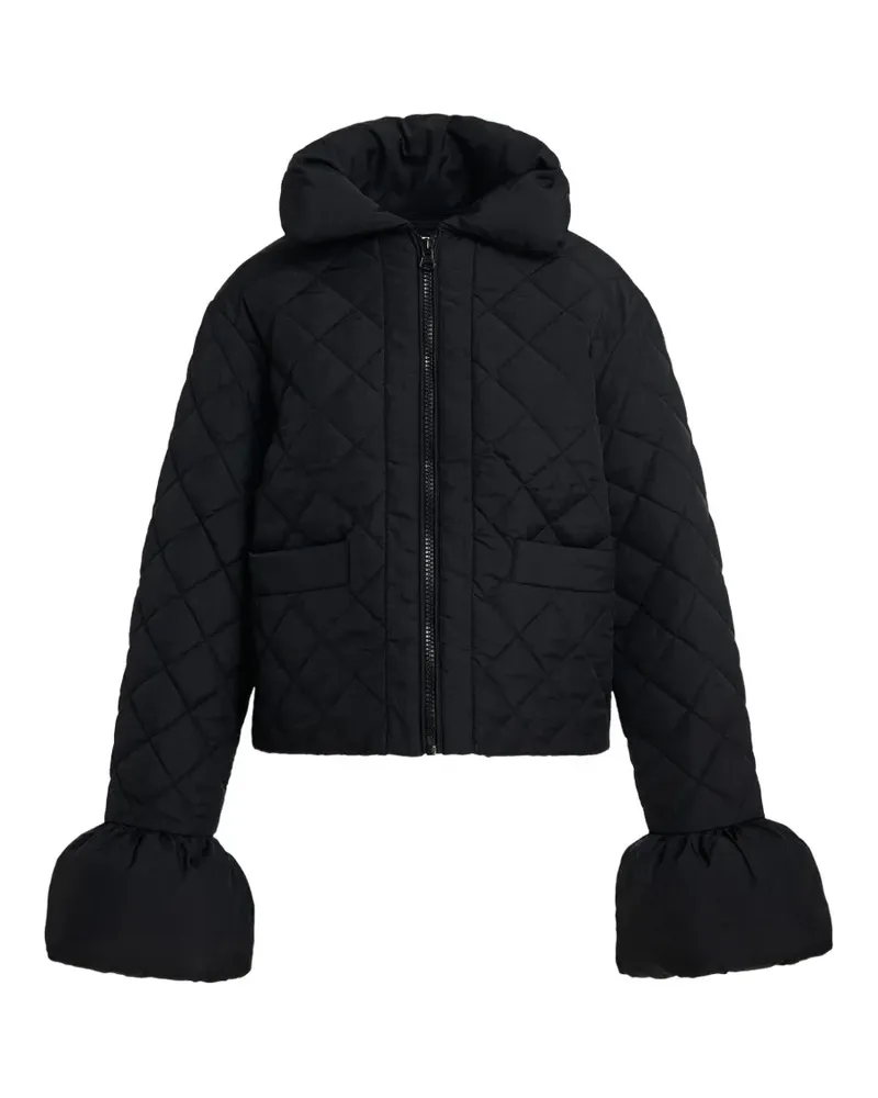 Essentiel Gesteppte Jacke mit Reißverschluss - Schwarz Schwarz