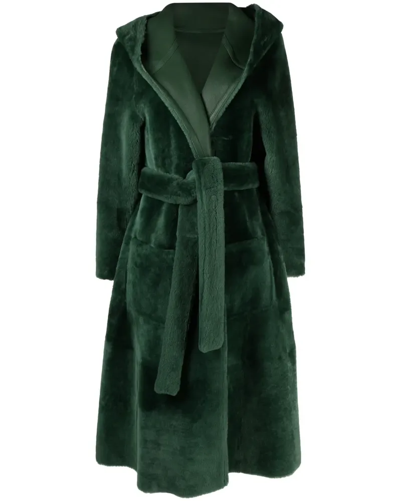 Liska Wendbarer Shearling-Mantel - Grün Grün