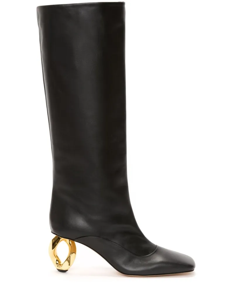 J.W.Anderson Chain Heel Stiefel 75mm - Schwarz Schwarz