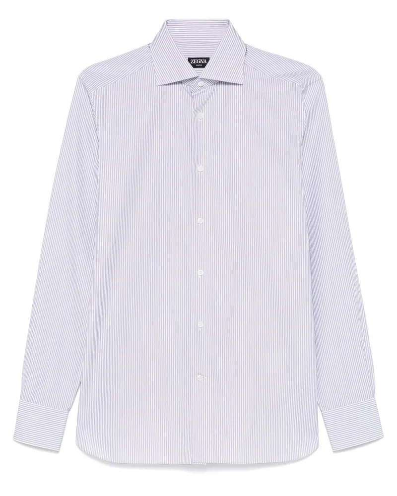 Ermenegildo Zegna Gestreiftes Hemd - Blau Blau