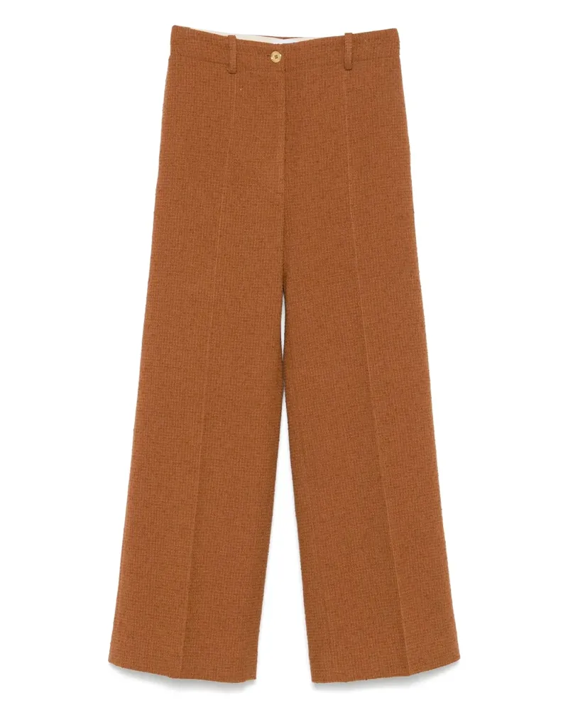 Patou Hose aus Tweed - Braun Braun