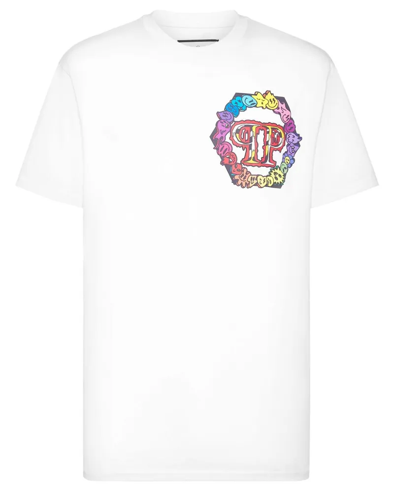 Philipp Plein T-Shirt mit Logo-Print - Weiß Weiß