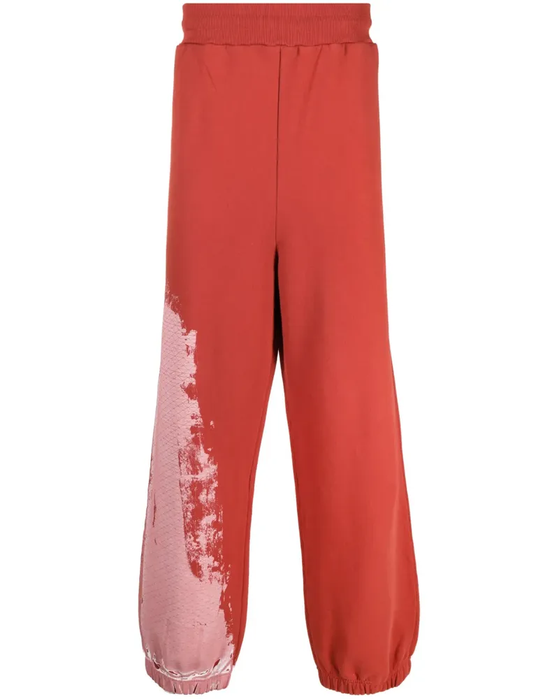 ACW* Jogginghose mit Batikmuster - Rot Rot