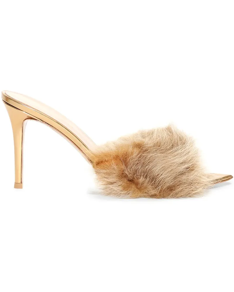 Gianvito Rossi Aries Mules 85mm - Gold Gold