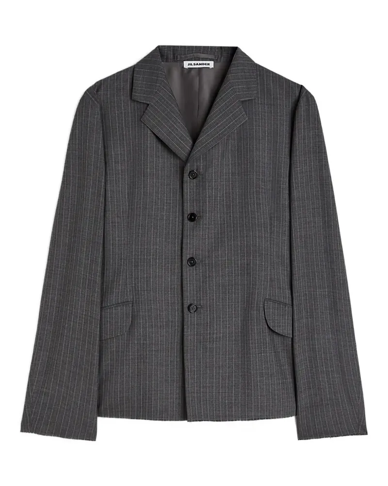 Jil Sander Sakko mit Nadelstreifen - Grau Grau