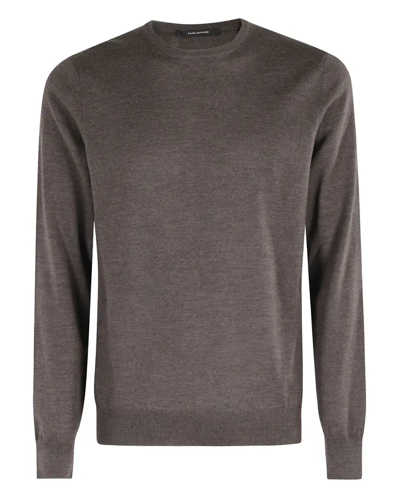 Tagliatore Pullover mit rundem Ausschnitt - Braun Braun