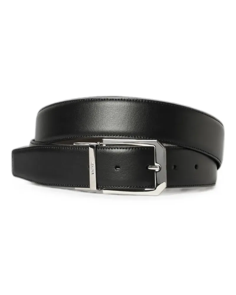 Ermenegildo Zegna reversible leather belt - Schwarz Schwarz
