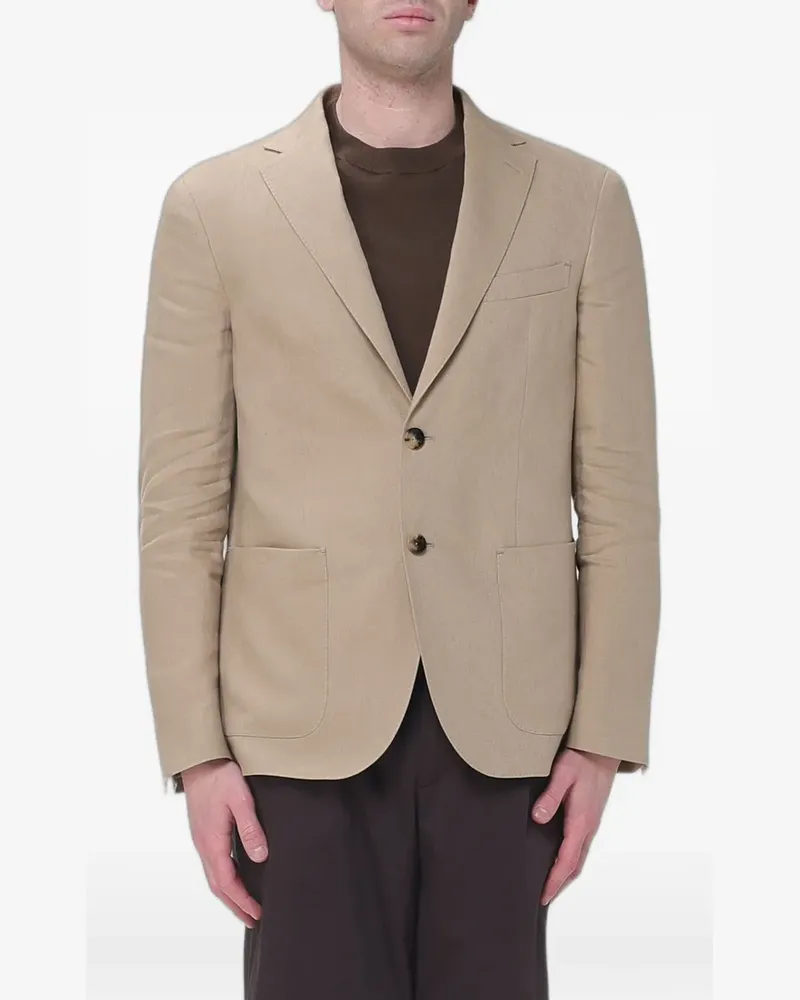 AGNONA single-breasted blazer - Nude Nude