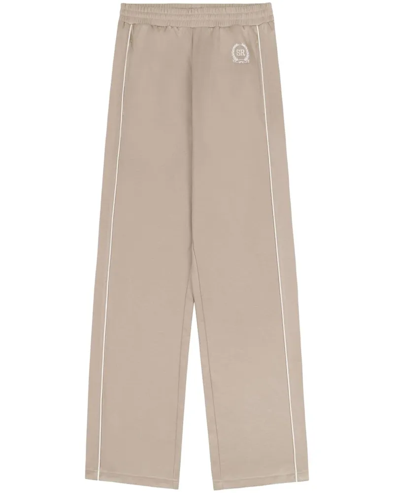 SPORTY & RICH Golf Jogginghose mit Logo-Stickerei Nude