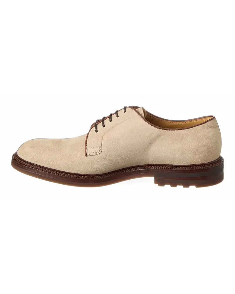 Brunello Cucinelli suede leather derby shoes - Braun Braun