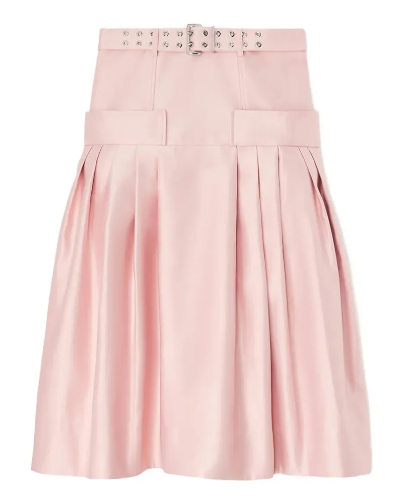 Ganni belted pleated skirt - Rosa Rosa