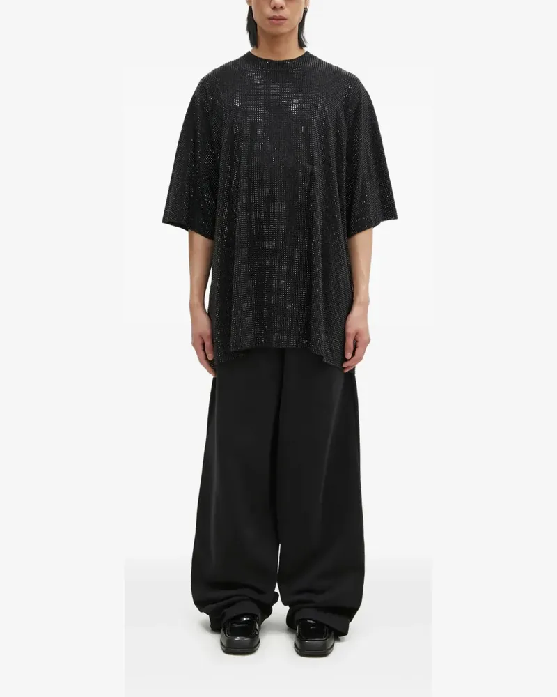 VETEMENTS T-Shirt mit Strass - Schwarz Schwarz