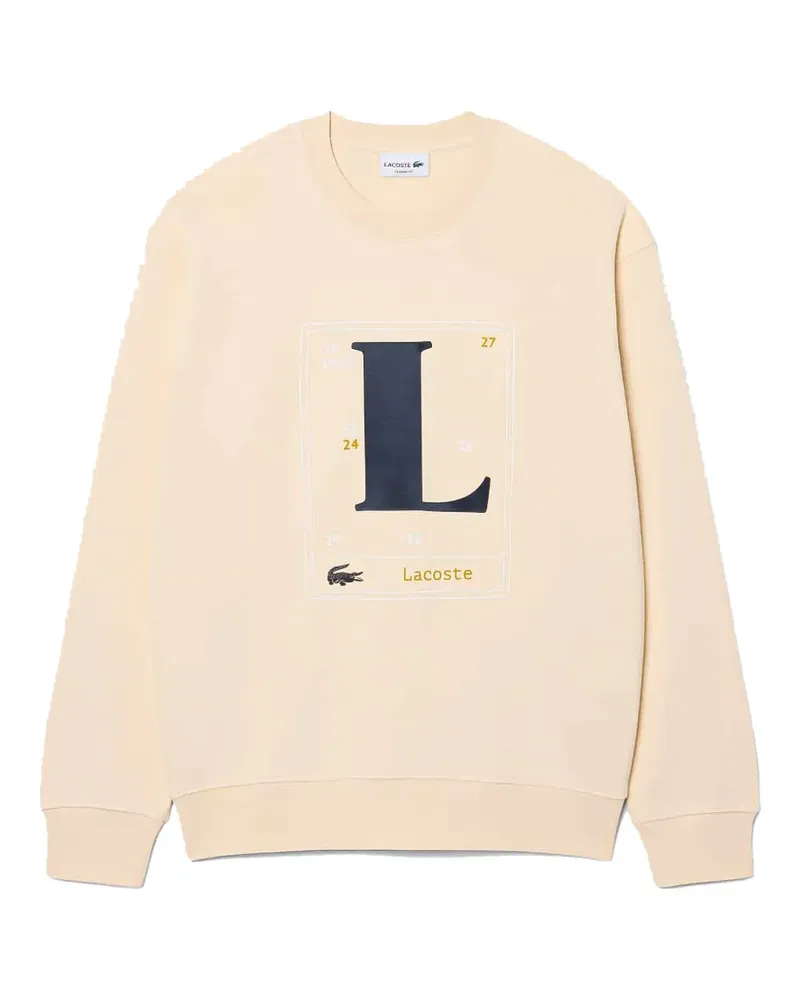 Lacoste graphic-print sweatshirt - Nude Nude