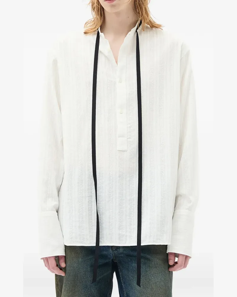 Ann Demeulemeester Bertil Serafino Hemd - Weiß Weiß