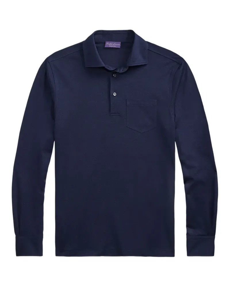 Ralph Lauren long-sleeve pocket polo shirt - Blau Blau