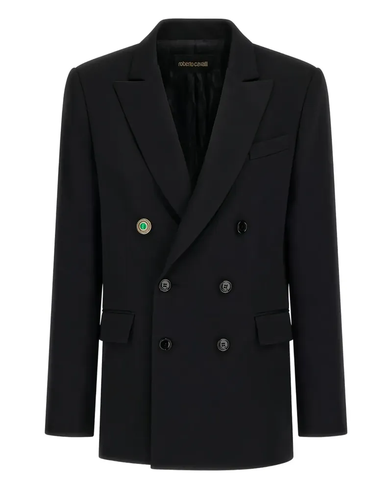 Roberto Cavalli Doppelreihiger Blazer - Schwarz Schwarz