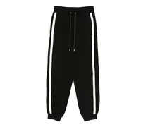 Jogginganzug mit Streifen - Schwarz