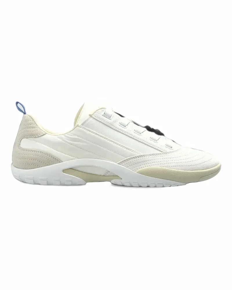 Lanvin Sneakers mit gestepptem Einsatz - Weiß Weiß