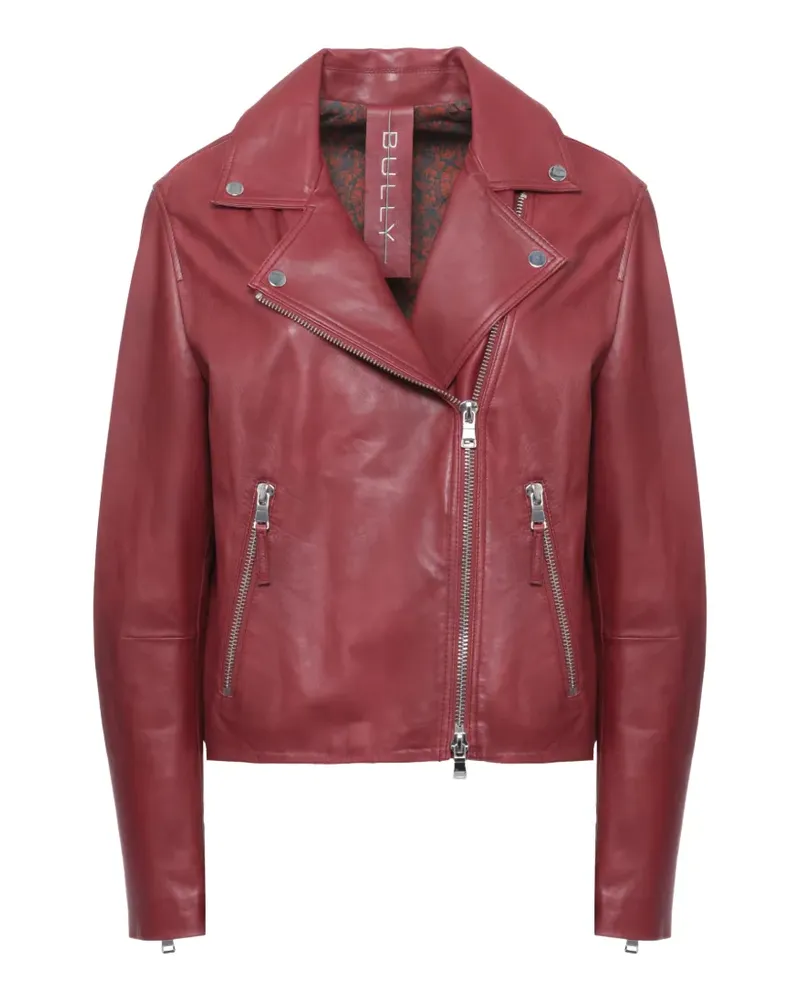 Bully biker leather jacket - Rot Rot