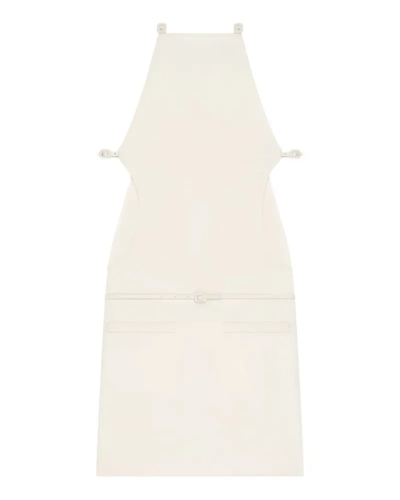 Courrèges Minikleid mit Gürtel - Nude Nude