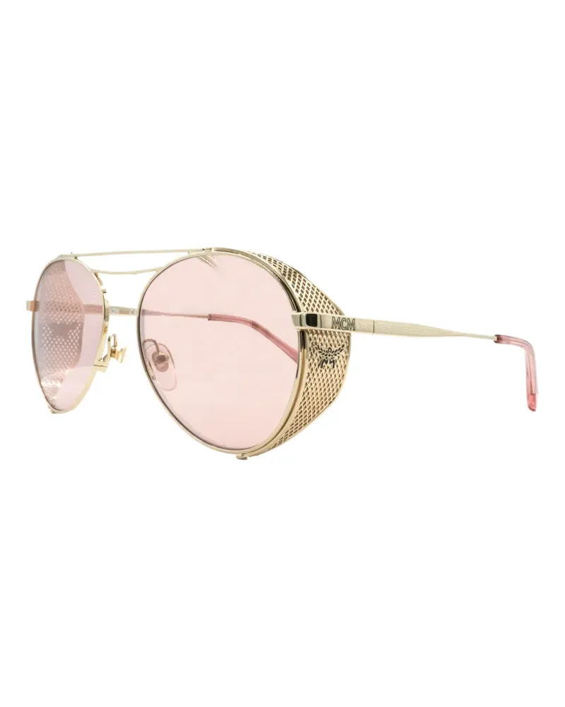 MCM double-bridge pilot-frame sunglasses - Gold Gold