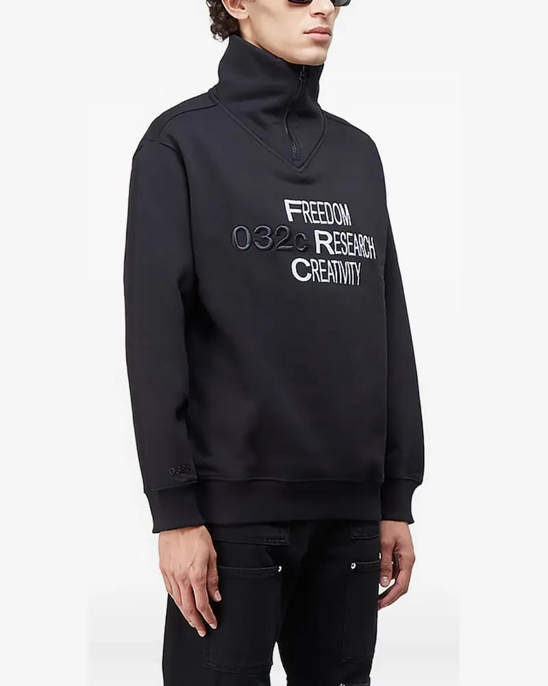 032c 10.10 Tunnel sweatshirt - Schwarz Schwarz