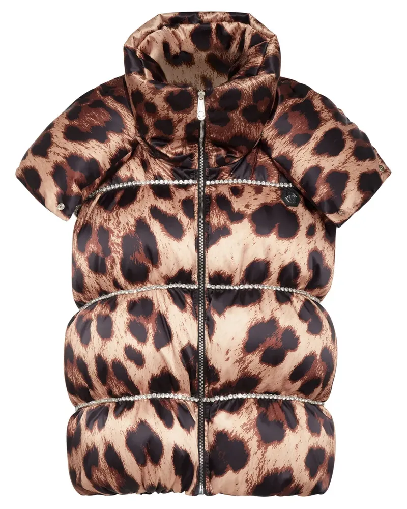 Philipp Plein Mantel mit Leoparden-Print - Nude Nude