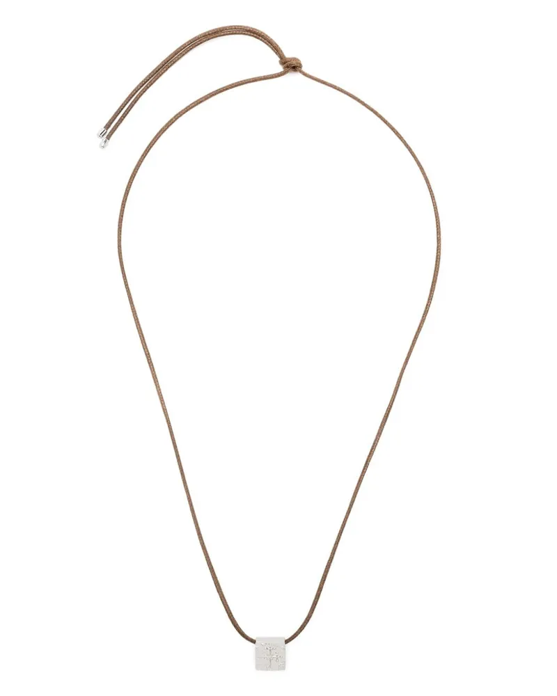Missoma x Lucy Williams Byzantine-coin cord necklace - Silber Silber