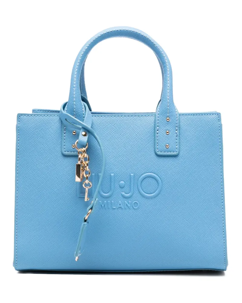 Liu Jo Kleiner Tote Bag mit Logo - Blau Blau