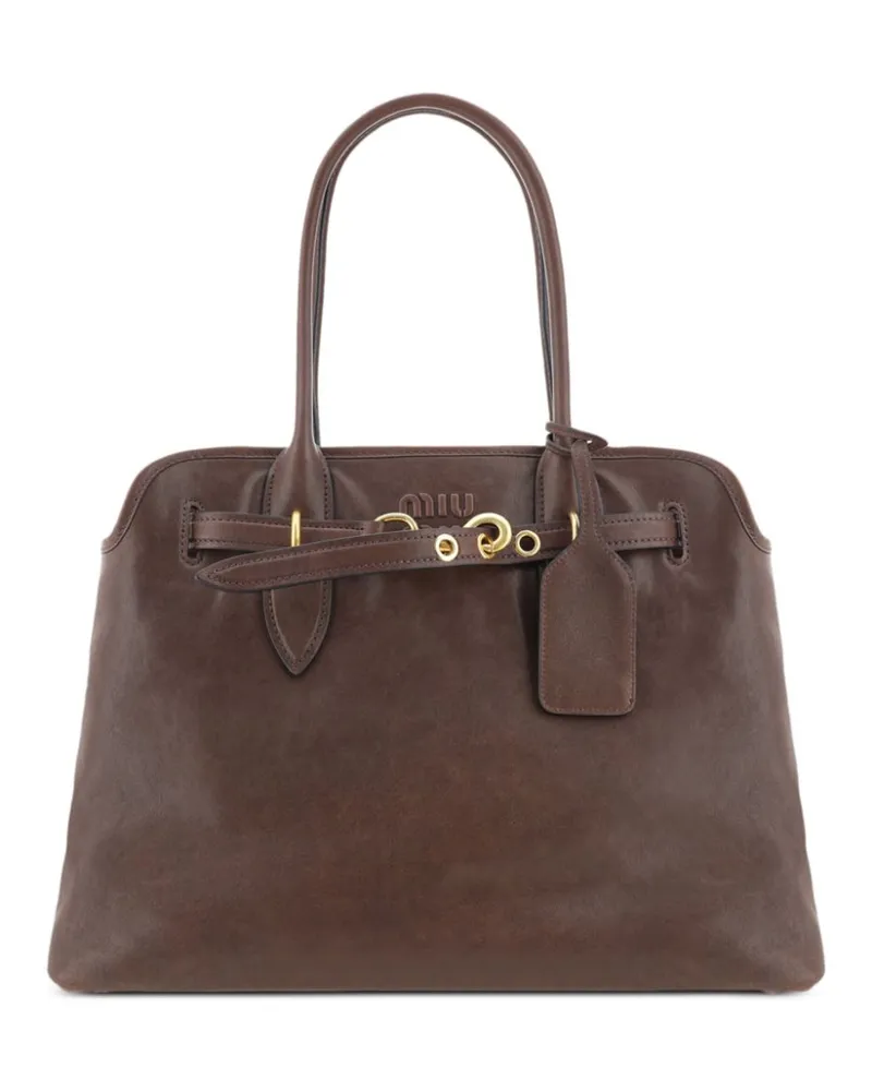 Miu Miu Aventure Tote Bag - Braun Braun