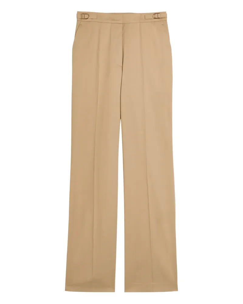 Gabriela Hearst Vesta buckle-detail trousers - Nude Nude