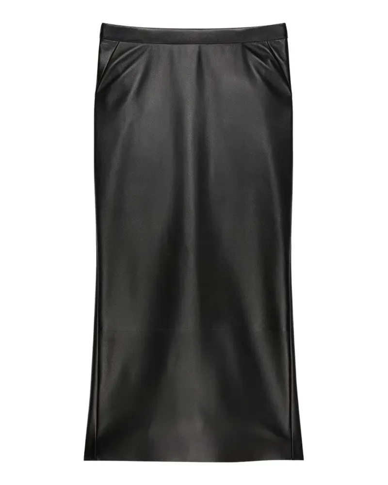 Givenchy Midirock aus Nappaleder - Schwarz Schwarz